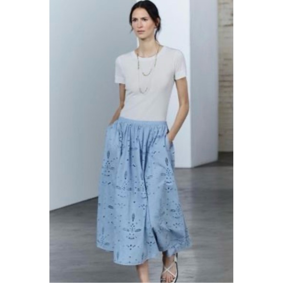 NEW Zara Zara Cotton Flare Skirts for Women size Xsmall and medium - Picture 3 of 11
